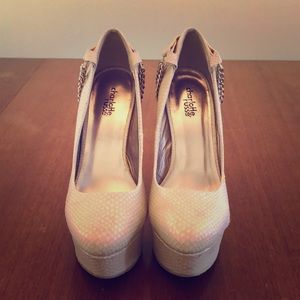 Sexy cream colored high heels